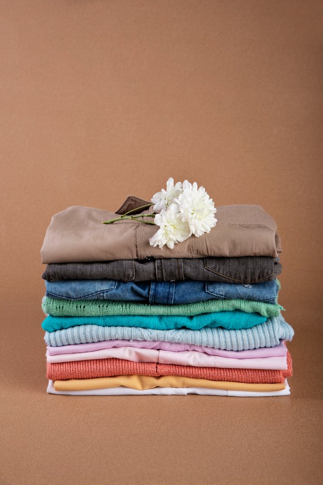 Fresh folded laundry